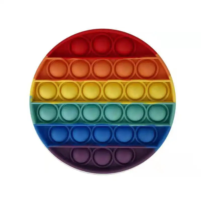 Pop Fidget Stress Reliever Toys – Rainbow Push Bubble Antistress Toy - Image 29