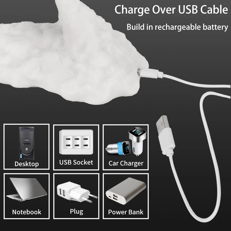 3D Fire & Ice Dragon LED Lamp – Rechargeable Desktop Light for Room Decor & Gifts - Image 5