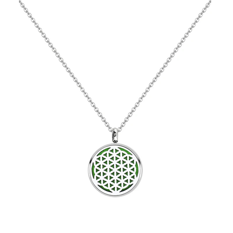12mm Stainless Steel Aroma Locket Necklace – Essential Oil Diffuser Pendant Jewelry - Image 11