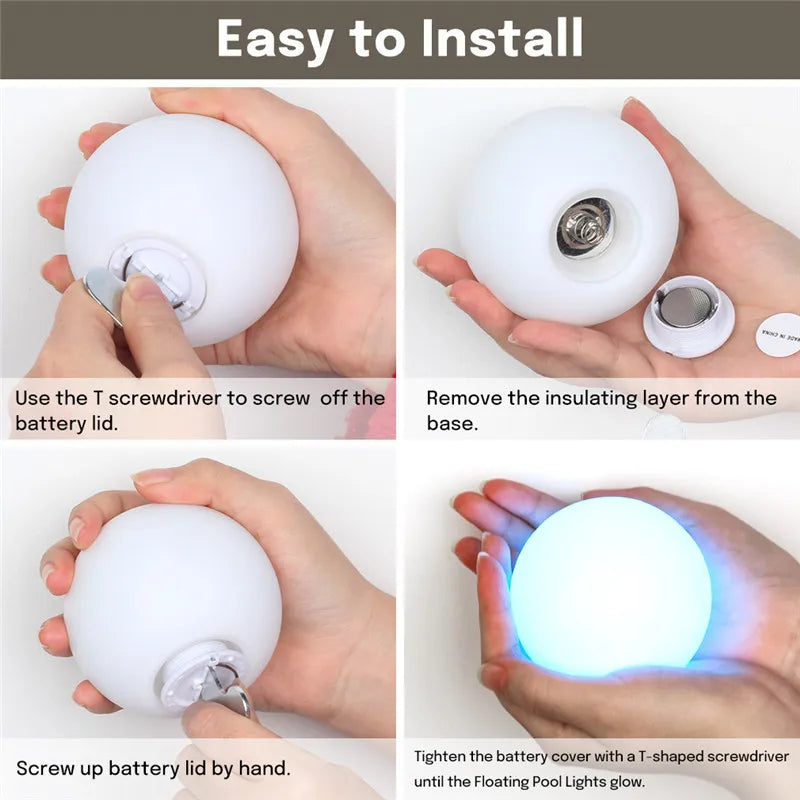 1/6 Pack Swimming Pool Floating Lights - Image 6