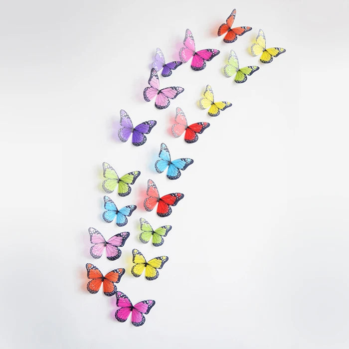 18-Piece Crystal Butterfly Wall Sticker Set for Beautiful Home - Image 7