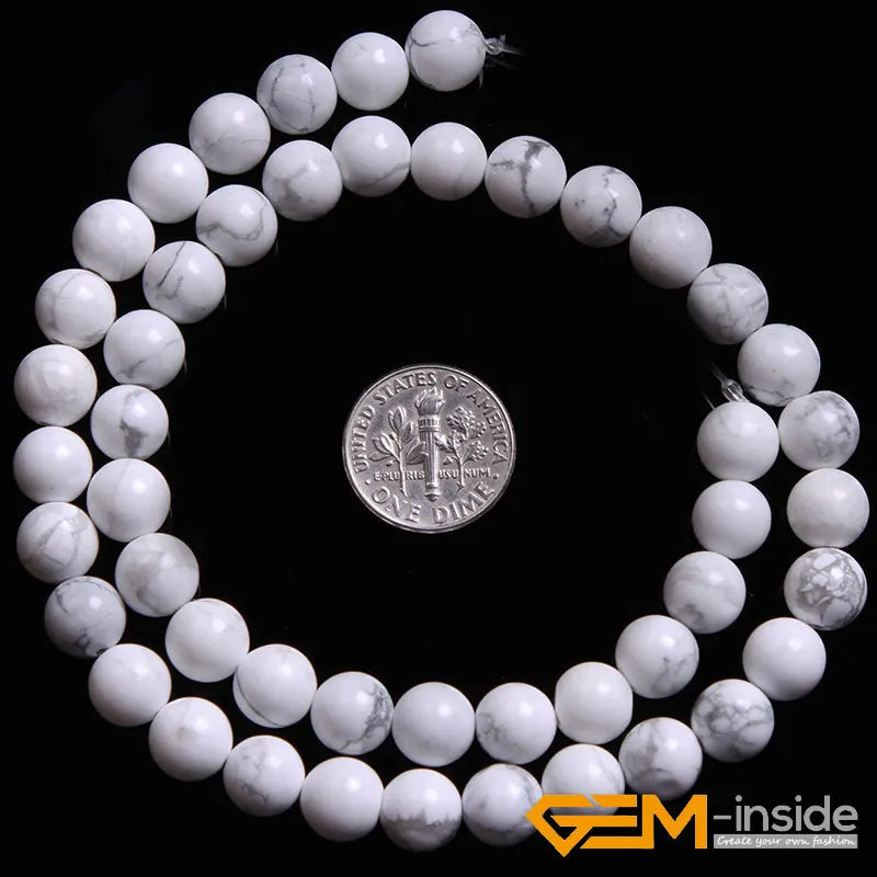 Natural 8mm Assorted Stone Round Beads – 15" Strand for DIY Jewelry Making - Image 28