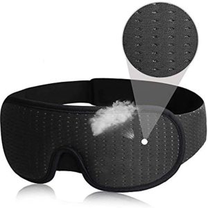 3D Sleep Mask - Soft Blockout Eye Cover for Comfortable Sleep