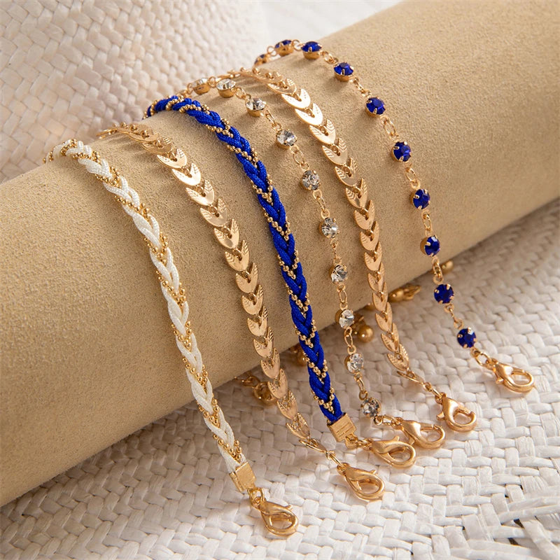 4pcs/set Bohemia Shell Bracelets – Ethnic Style Summer Jewelry for Women & Girls - Image 3