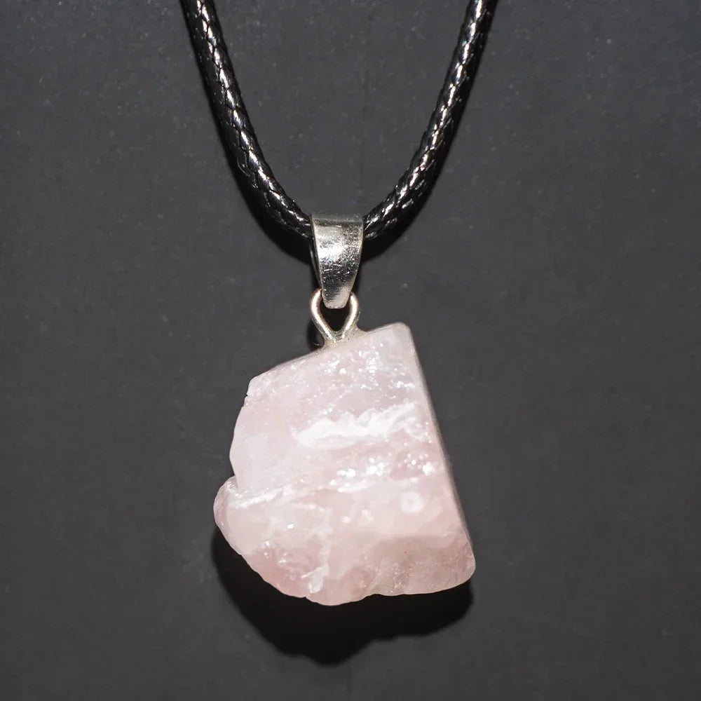 1PC Natural Amethyst Rough Stone Pendant – Energy Healing Crystal Necklace for Women - Image 14