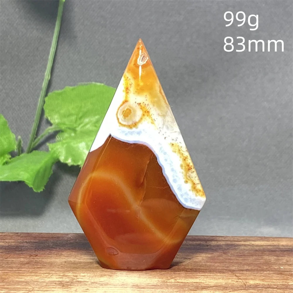 Natural Red Agate Striped Crystal Ornament - Image 17