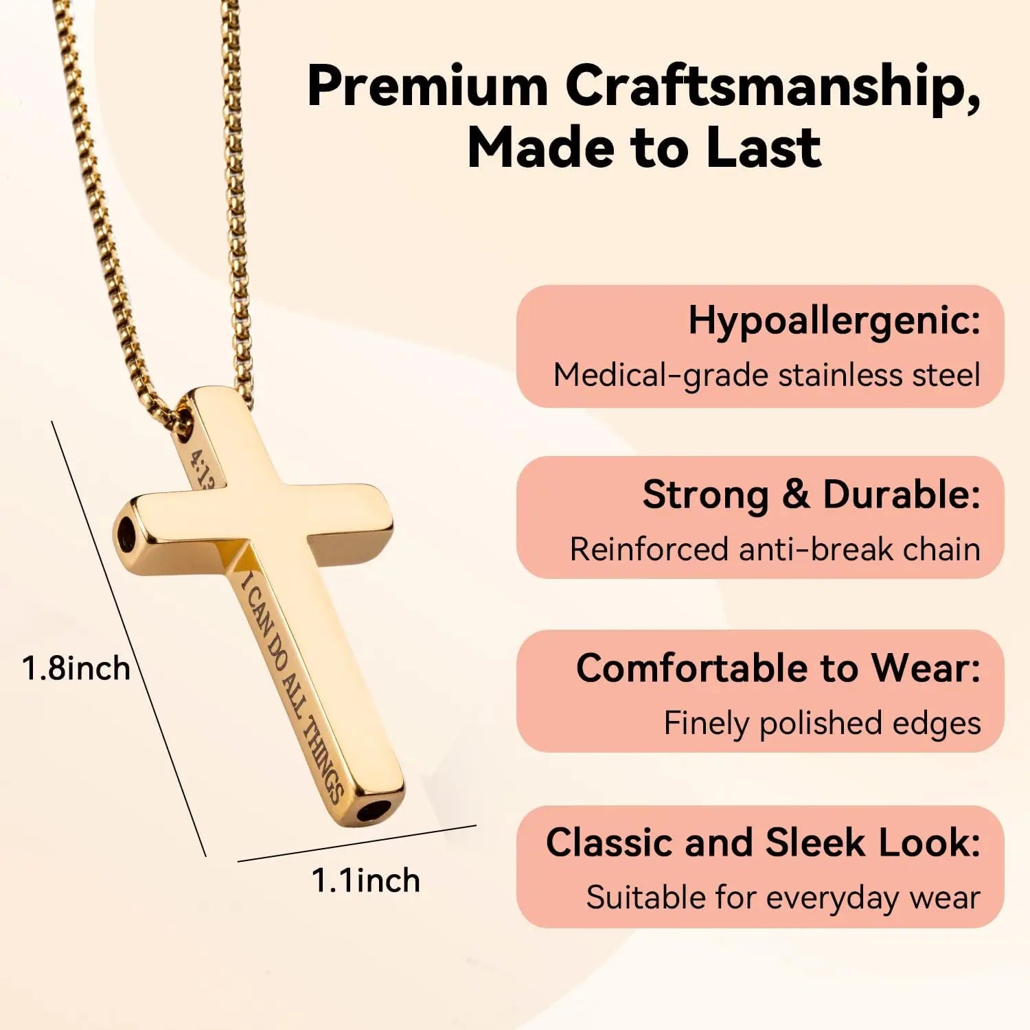 Cross Breathing Necklace – Breathlink Quit Smoking Aid & Inspirational Mindfulness Jewelry - Image 2