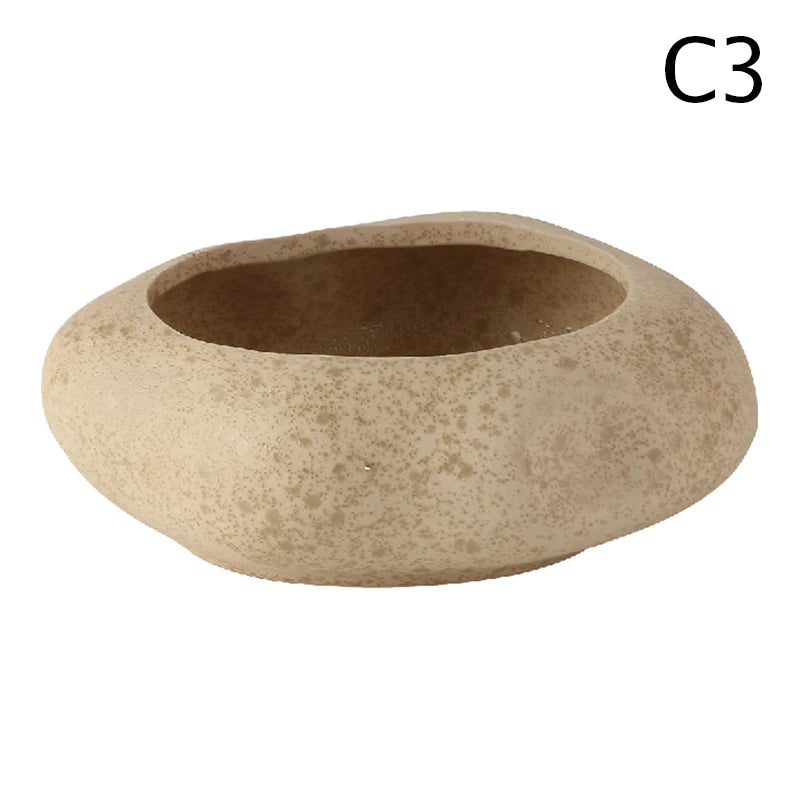 Creative Lotus Seedpod Ceramic Vase for Zen Tea Table - Image 19
