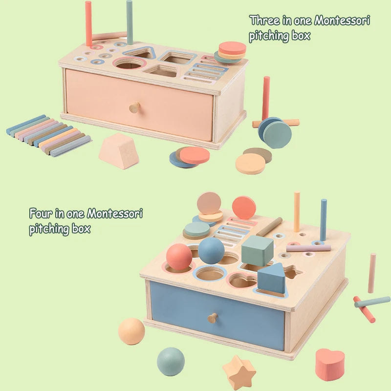 Baby Montessori Sensory Toy - Object Permanent Box - Image 4