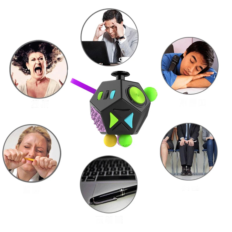 6/12 Sides Cube Decompression Toy - Image 3