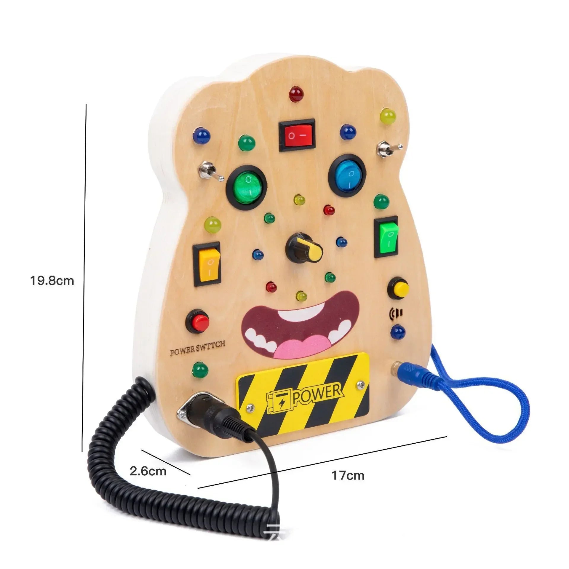 Montessori Busy Board Circuit - LED Light Socket Toy - Image 13