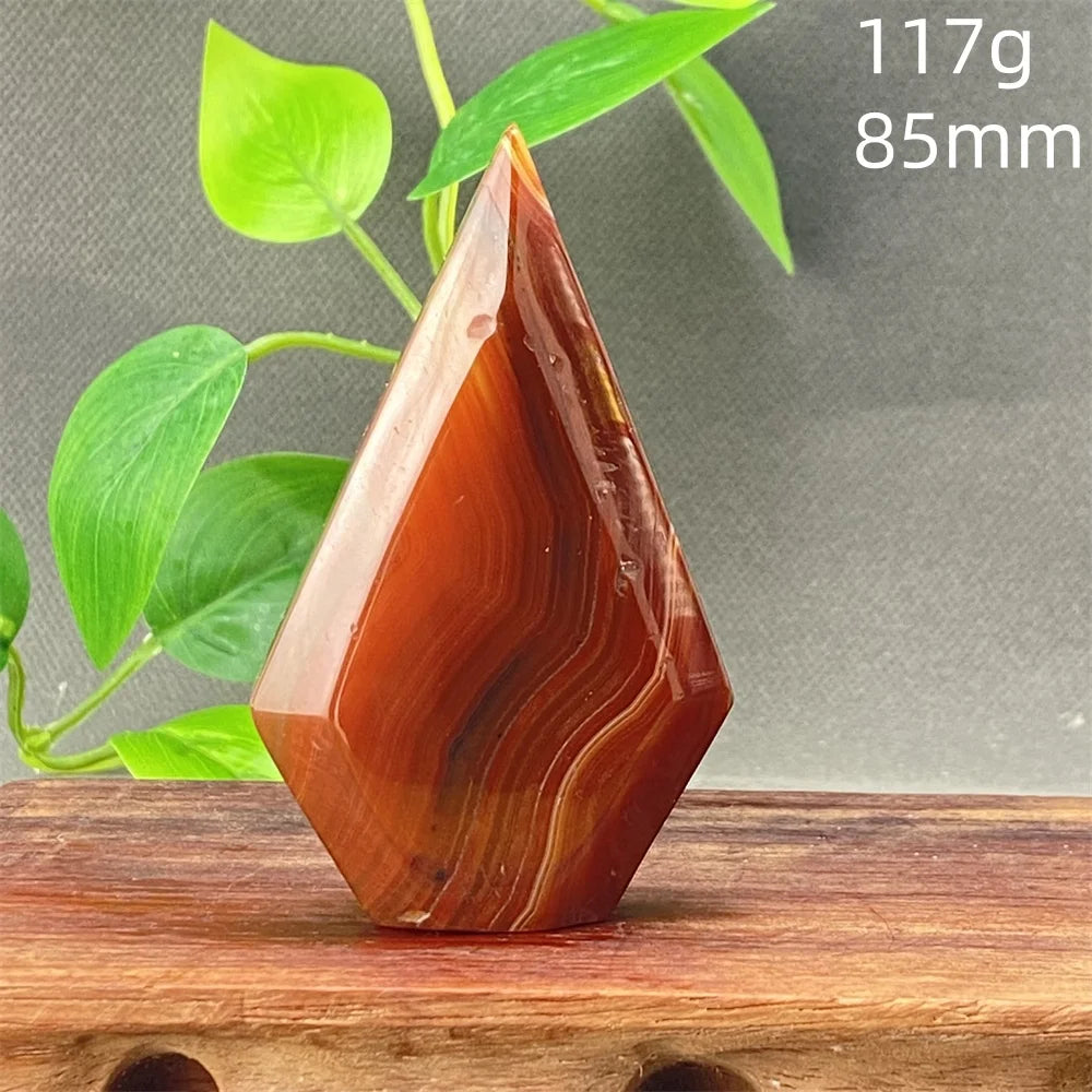 Natural Red Agate Striped Crystal Ornament - Image 26