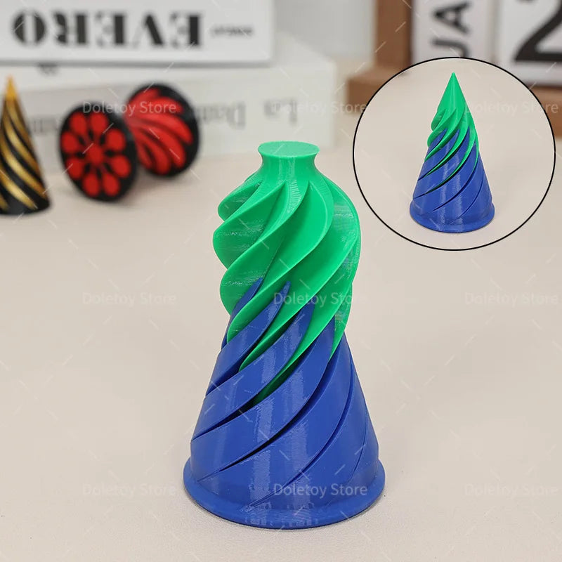 3D Printed Spiral Cone Toy - Image 5