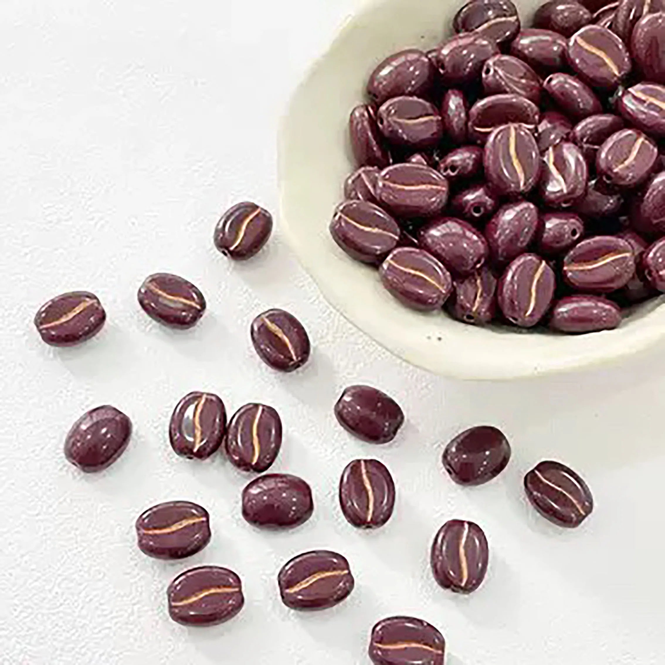Czech Glass Coffee Beads – Loose Beads for DIY Handmade Accessories - Image 11