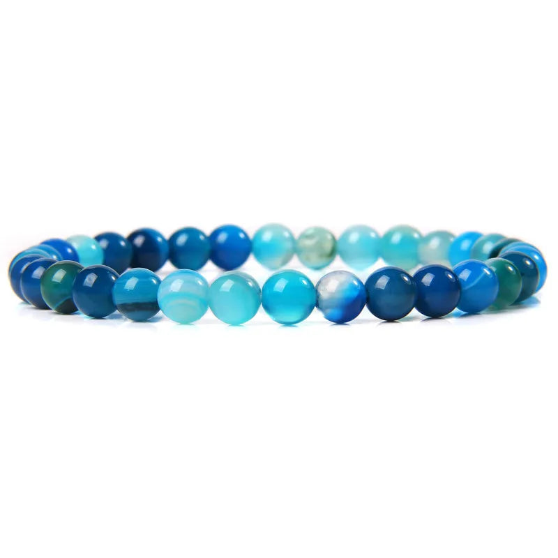 6MM Natural Agate Bead Stretch Bracelet – Healing Energy Jewelry for Men & Women - Image 26