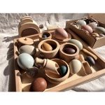 Kids Montessori Wooden Eggs & Kitchen Set