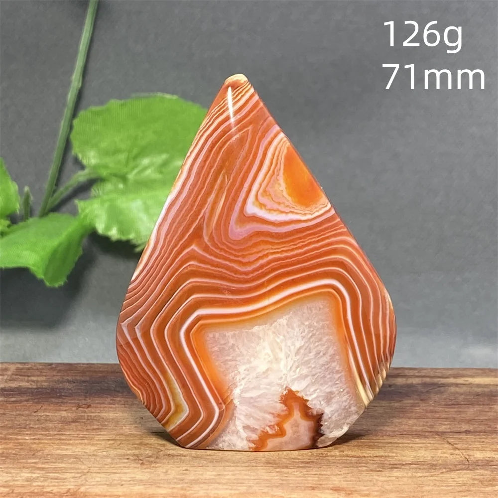 Natural Red Agate Striped Crystal Ornament - Image 35