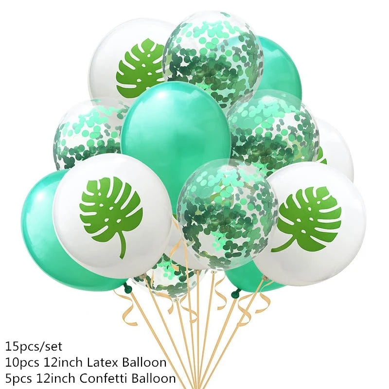 Artificial Tropical Palm Leaves – Hawaiian Luau & Jungle Theme Party Decor for Home & Events - Image 21