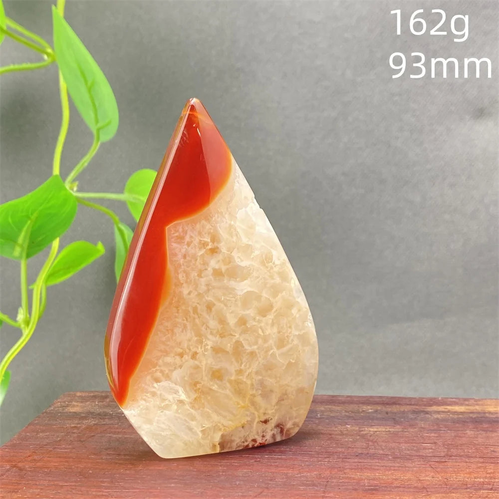 Natural Red Agate Striped Crystal Ornament - Image 41