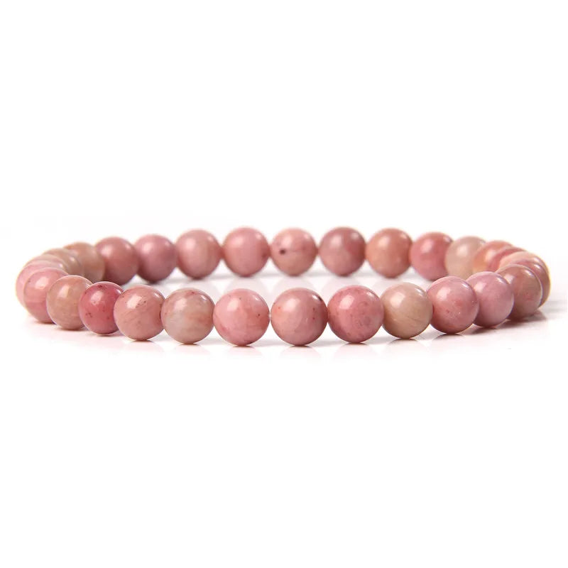6MM Natural Stone Bead Stretch Bracelet – Energy Healing Agate Elastic Bangle for Men & Women - Image 21