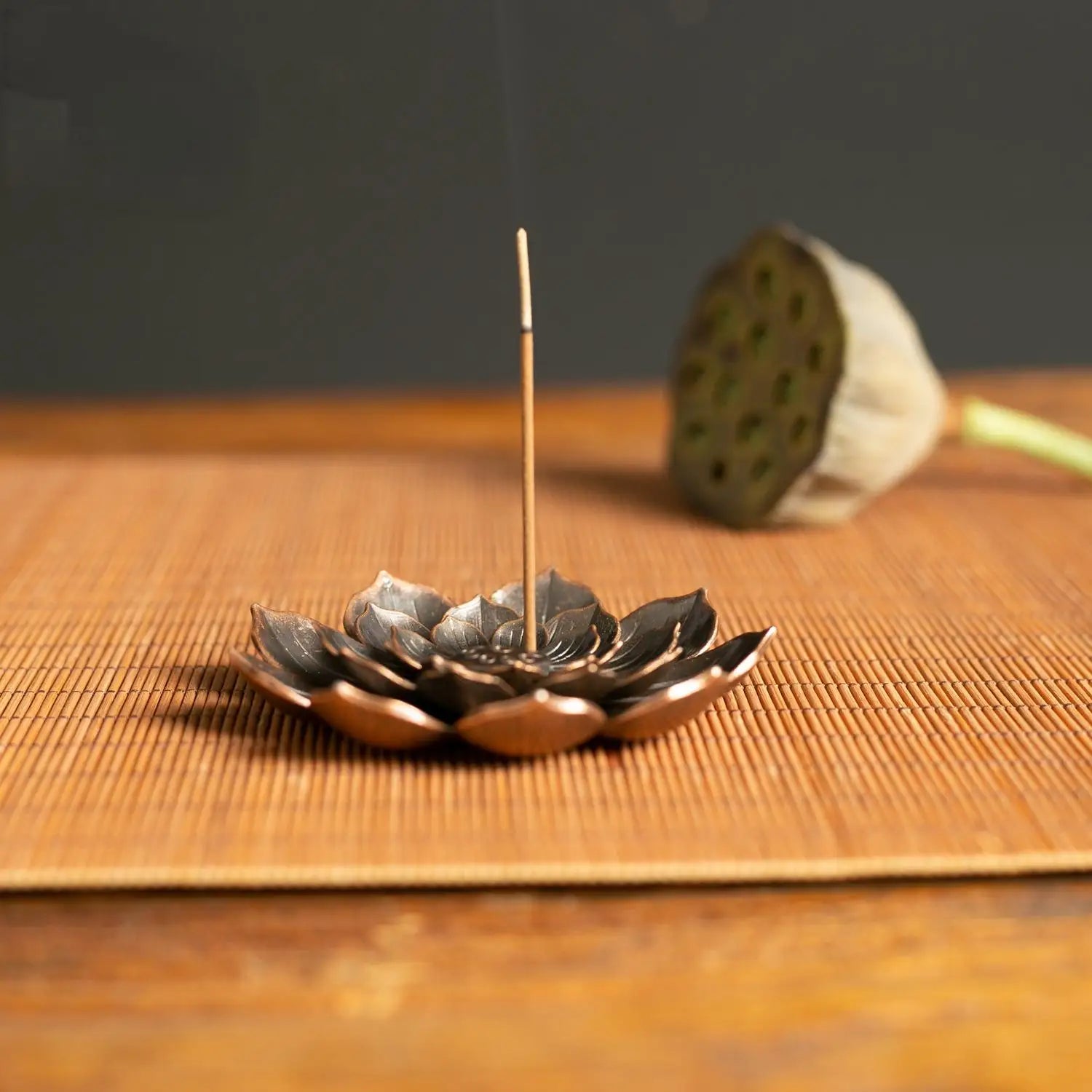 Alloy Lotus Incense Burner Stick Holder Plate - Image 2