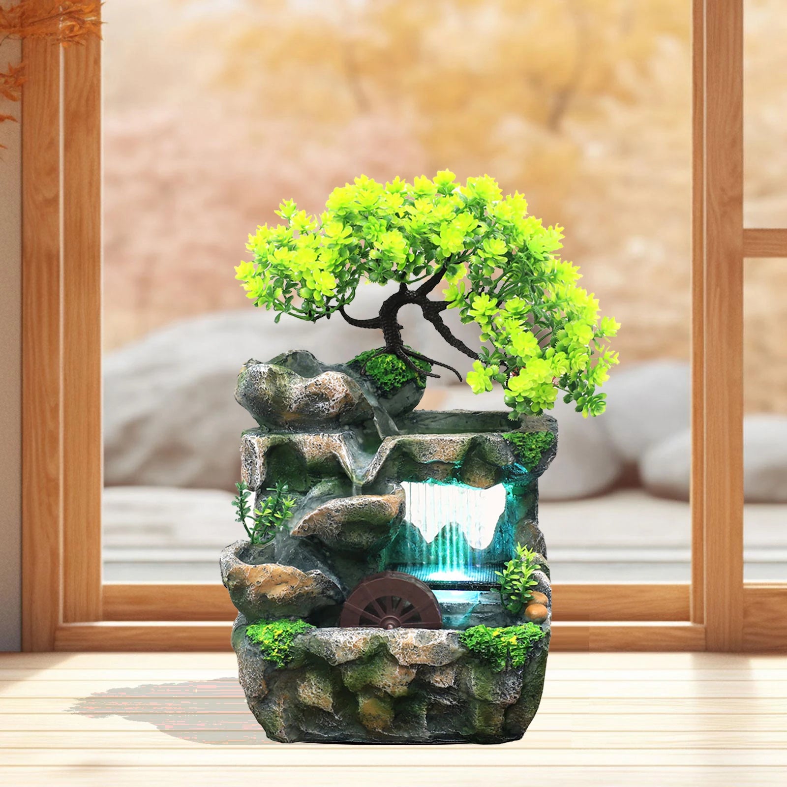Desktop Small Rockery Simulation Tree Fountain - Image 4