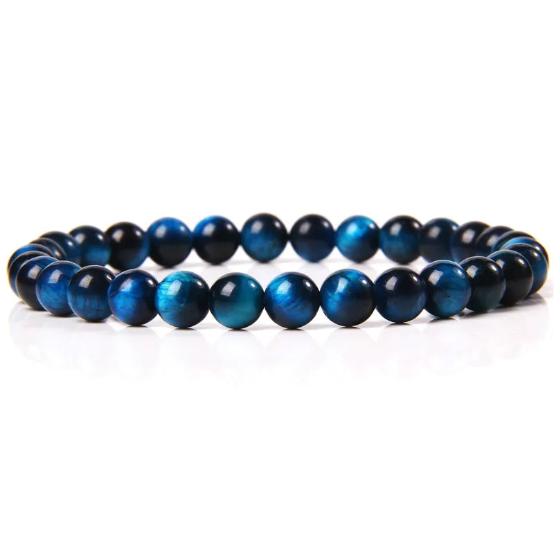 6MM Natural Stone Bead Stretch Bracelet – Energy Healing Agate Elastic Bangle for Men & Women - Image 42