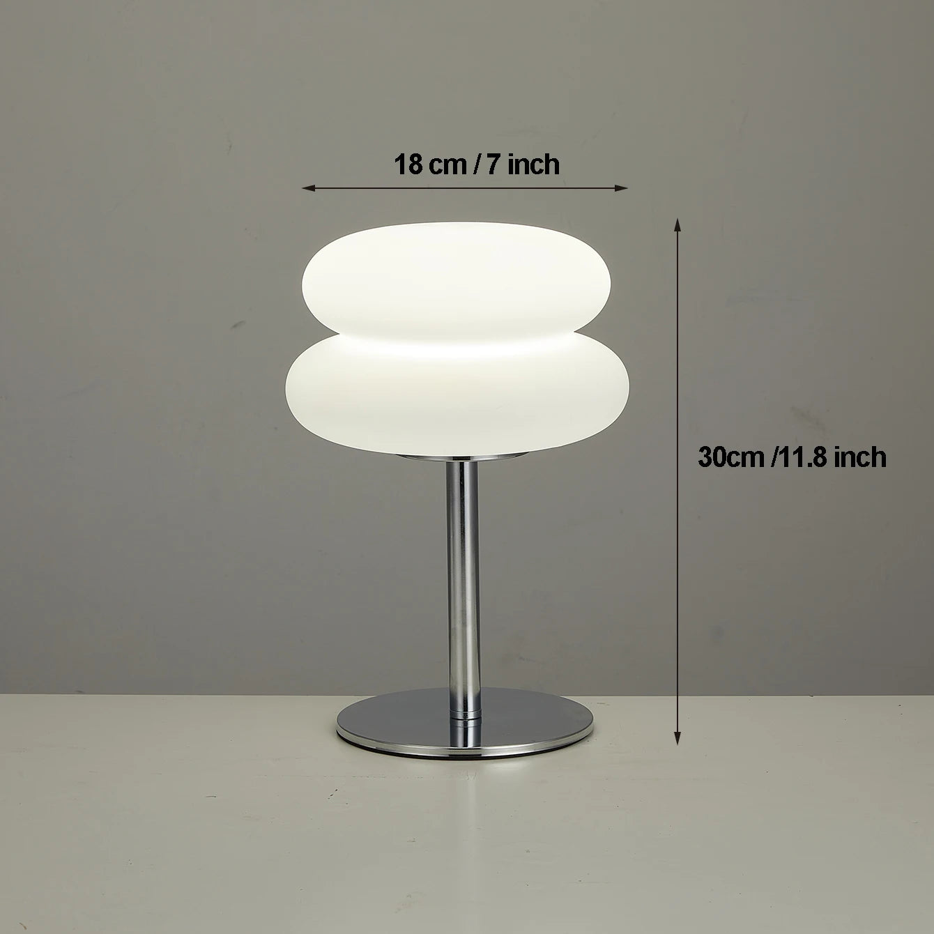 Elegant Cream Table Lamp with Plastic Lampshade - Image 6