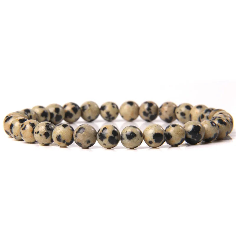 6MM Natural Stone Bead Stretch Bracelet – Energy Healing Agate Elastic Bangle for Men & Women - Image 13
