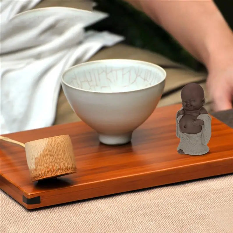 Ceramic Maitreya Buddha Statue Tea Sculpture - Image 6
