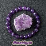 Genuine Amethyst Natural Crystal Bracelet – Real Stone Beads for Women’s Healing & Energy Balance