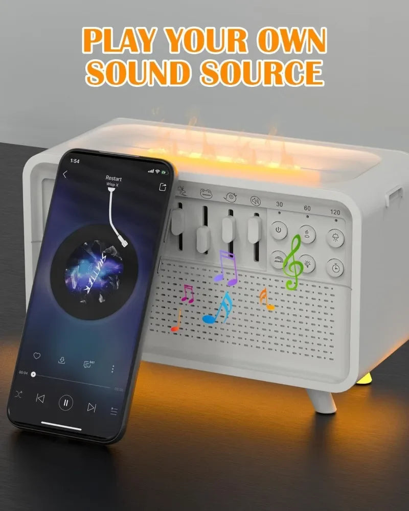 4 in 1 HIFI Bluetooth Speaker White Noise Sleep Aid - Image 4