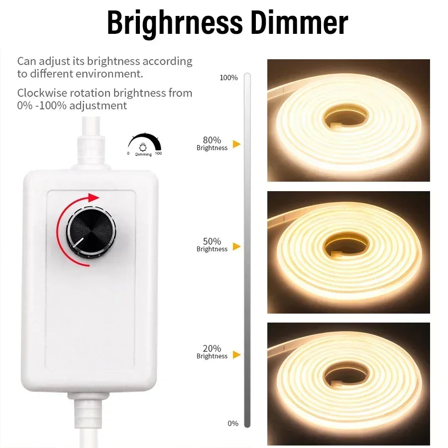 1M-50M Dimmable COB LED Strip - Image 3