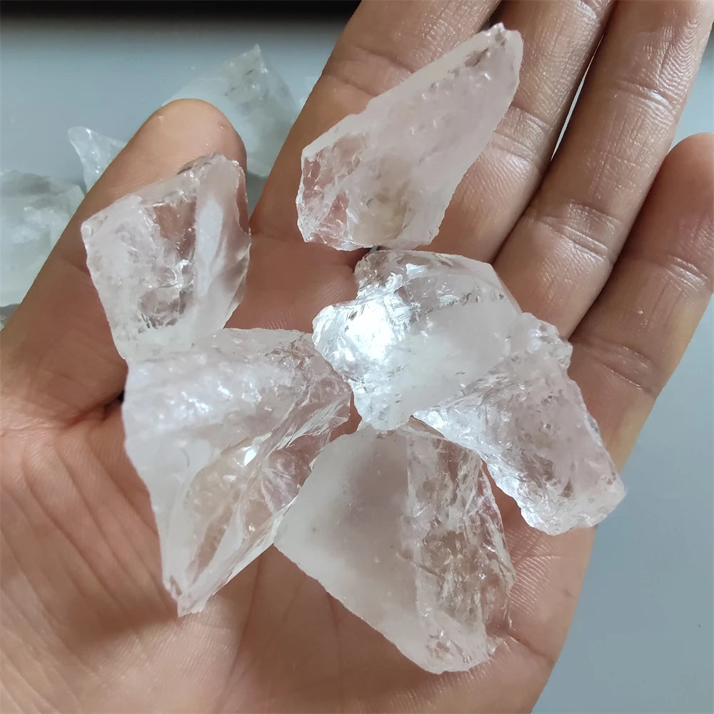 Natural White Crystal Quartz Stone – Healing Rough Mineral Specimen for Feng Shui & Home Decoration - Image 4