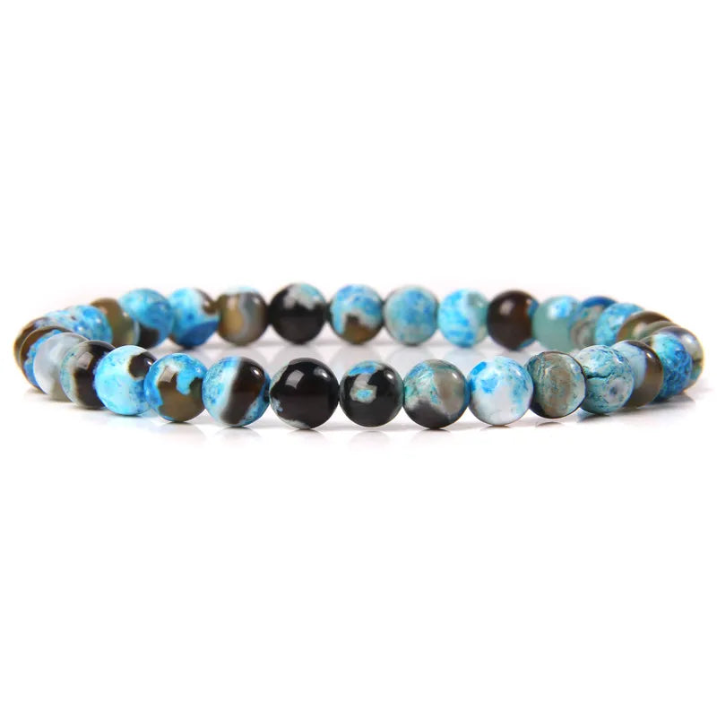 6MM Natural Agate Bead Stretch Bracelet – Healing Energy Jewelry for Men & Women - Image 19