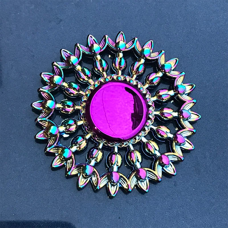 Rainbow Metal Fidget Spinner - Image 2