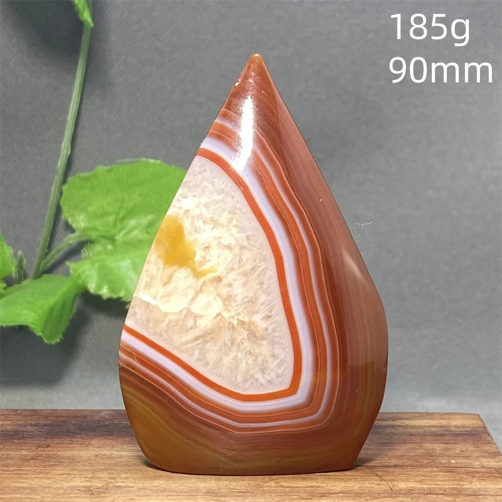 Natural Red Agate Striped Crystal Ornament - Image 30