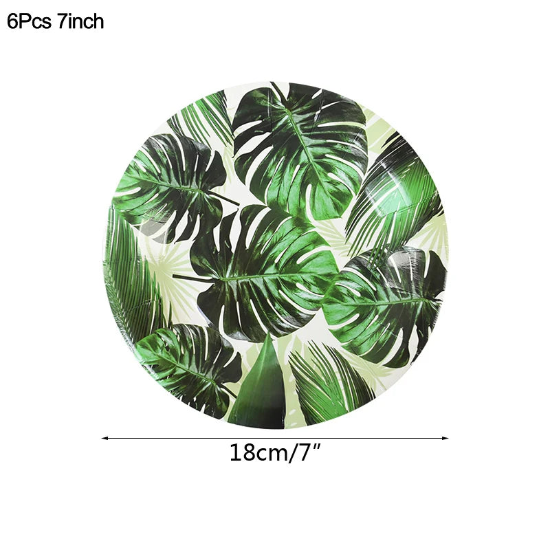 Artificial Tropical Palm Leaves – Hawaiian Luau & Jungle Theme Party Decor for Home & Events - Image 26